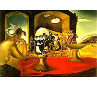 GWYDYB DIY 5D Diamond Painting Kit, Salvador Dali's The Vanished Bust of The Slave Market Voltaire - Wall Decoration, 40x50cm, Art Masterpiece, Resin Diamond, Non-Foldable, For Kids & Adults