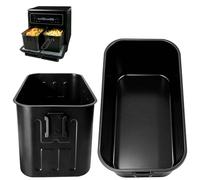 GWYXC Air Fryer Replacement Parts for Breville Halo Flexi Air Fryer 11L VDF130, 2 Pieces 9.65''(L) x 5.63''(W) x 4.92''(H) Air Fryer Cooking Baskets Accessories Grill Racks Baking Tray，Dishwasher safe
