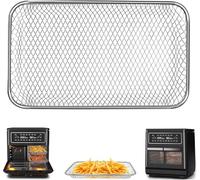 GWYXC Air Fryer Replacement Parts for Breville Halo Flexi Air Fryer, 24.6×14.5×2CM Small Size Mesh Tray, Stainless Steel Accessories Roasting Steamer Grill Racks Baking Tray, Dishwasher Safe
