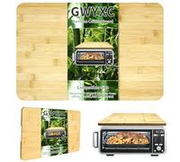 GWYXC Bamboo Cutting Board for Ninja Foodi 8-in-1 Flip Mini Oven Accessories, 45x30.5cm Fits SP101UK Models, Heat Resistant with Non-Slip Silicone Feet & Handle Groove