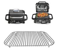 GWYXC Stainless Steel Stand, 12.6×8.7 Inches Indoor Outdoor Grill Stand Flex Flame Combi Accessories for Ninja Woodfire OG701 OG751 and other Wood fire Electric Air Fryer, Dishwasher Safe