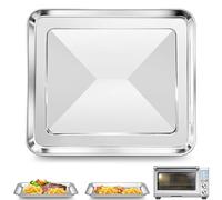 GWYXC Toaster Oven Baking Pan for Sage Smart Oven Air Fryer, 12" × 12" Stainless Steel Replacement Parts Smart Oven Plus Pro Air for Ninja SP101UK and Other Air Fry Oven