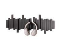 GWZHQIF Piano Key Coat Rack,Wall-mounted Solid Wood Coat Stand,Wall Art Decoration,Suitable for Hanging Garments Hats and Accessories(Size:41x20cm,Color:Black)
