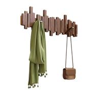 GWZHQIF Piano Key Coat Rack,Wall-mounted Solid Wood Coat Stand,Wall Art Decoration,Suitable for Hanging Garments Hats and Accessories(Size:65.5x20cm,Color:Brown)