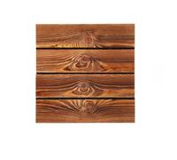 GWZHQIF Solid Wood Interlocking Deck Tiles, Carbonised Camphor Pine Flooring Tiles, Weather-resistence Outdoor Patio, Balcony and Garden Floor Planks(Color:Tree knot)