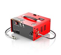 GX PUMP CS1-I PCP Air Compressor, Auto-Stop,Oil-Free, Built-in Water-Oil Separator Filter, Powered by Car 12V DC or Home 220V-240V AC (Included), 4500Psi/30Mpa,Paintball/Scuba Tank Compressor Pump