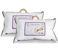 Gx Suspension Pillow Pack of 2-1 x Medium-Soft and 1 x Medium-Firm Bed Pillows - The Perfect Combination of Comfort and Support Pillows- Patented Internal Ties with 100% Cotton Shell