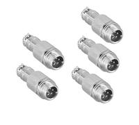 GX12 Butt-Joint Connector Female 2pin3pin4pin Male Push-Pull 5/6/7pin Cable Butt Joint Connector(5 pin male5pcs)