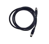 GX12 cable connectors female to female 2 pin 3 pin 4 pin 5pin 6pin Butt joint extension cable plug 2m M12 Line IDGTTLDF(Beige)