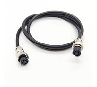GX16 5 Pin Cable Double Female Head Aviation Cordset, GX16 5 Pin Panel Mount Circular Metal Aviation Connector Adapter Female to Female 20AWG（5Meter）