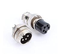 GX16 5Pins Electrical Aviation Plug Socket Connector High Performance for Data Acquisition Systems, Industrial Applications