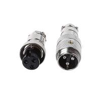 Gx16 Butting Aviation Male Connector Female Plug 2/3/4/5/6/7/8 Pin Plug Adapter Connector Terminal Socket Female Male Cable Solder Parts Wire Butt Screw Interface Digital Disconnect Assorted Push