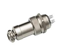 GX20 Aviation Connector Socket 19mm 2-15 Pin High Temperature Resistant Plastic Core Solid Silver Plated Copper Panel(10core(completeset))