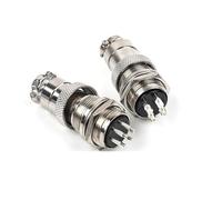GX20 Nut Type Male &Female Aviation Socket Connector 2/3/4/5/6/7/8/9/10/12/14/15 PIN Cable Joint Aviation Connector 1Pcs(GX20-14L)