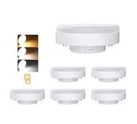 GX53 LED Bulbs, 7W GX53 LED Light 3000K/4000K/6000K 700LM, AC 220-240V Non-dimmable No Flickering, 6pcs
