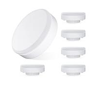 GX53 LED Lamp 11W, 1000lm GX53 Bulb, GX53 Bulb, Non Dimmable, No Flicker, AC/DC 190-260V Replacement 100W GX53 Halogen Bulb, CRI> 80, 6pcs (Color : Cool White)