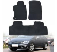 GXARTS 4 PCS Both Front and Rear Velour Replacement Floor Mats Carpet Black Compatible with Honda Accord Sedan 2008 2009 2010 2011 2012 Anti- Slip