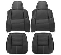 GXARTS Driver and Passenger Side Bottom and Top Lean Back Replacement Leather Seat Cover Black 4B/8B Fit for Ford F250 F350 F450 F550 2008 2009 2010