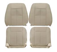 GXARTS Driver and Passenger Side Bottom and Top Lean Back Replacement Perforated Leather Seat Cover Tan Compatible with Ford Expedition 2007 2008 2009 2010 2011 2012 2013 2014