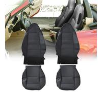 GXARTS Driver and Passenger Side Bottom Seat Cover and Top Lean Back Seat Cover Black Compatible with BMW Z3 Roadster 1996 1997 1998 1999 2000 2001 2002