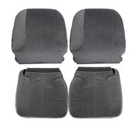 GXARTS Driver and Passenger Side Bottom & Top Lean Back Replacement Cloth Seat Covers Dark Gray Compatible with Dodge Ram 1500 2500 3500 2003 2004 2005 SLT SLT Plus Sport 4X4 2WD Single-Cab Quad-Cab