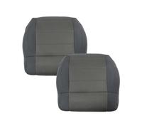 GXARTS Driver & Passenger Side Bottom Cloth Perforated Seat Cover Gray Compatible with Jeep Wrangler Sahara 2007