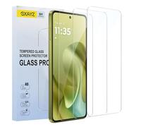 GXAYZ Pack of 3 tempered glass screen protectors for Motorola Moto g86 5G, anti-scratch 9 hardness, high-resolution screen protector, fingerprint ID, HD