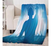 GXBDYD Flannel Fleece Blanket King Size 180X220cm 3D Fashion Design Character Male Printed Pattern Plush Throw Blanket Fluffy Soft Blanket Microfiber For Sofa, Bed, Couch Warm And Cozy For All Season