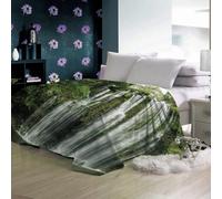 GXBDYD Fleece Blanket Art Landscape Waterfall Printed Pattern 150X150cm Soft Fluffy Throws For Sofas, Single/Twin Bed Large Plush Blankets, Microfiber Flannel Blankets For Chairs/Bed, Warm & Cozy
