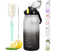 GXCROR Water Bottle 2L with Straw, 100% Leakproof Water Bottle, BPA Free Water bottle,Anti Rupture Drinking bottle for Daily use, Fitness and Outdoor Activities