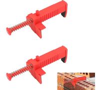 Gxdamxz 2 Pcs Brick Liner Runner Tool, Brick Clamping Wire Drawer Spreader, Masonry Line Clamps Leveling Measure Tool for Construction and Bricklaying