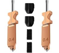 Gxdamxz 2 Pcs Flashforge AD5X Accessories, High Speed 0.4mm Hotend Nozzle for Flashforge Adventurer 5M / 5M Pro, Assembled 3D Printer Extruder Kit Replacement