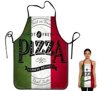 Gxdamxz Pizza Apron 24"x32", Adjustable Baking Kitchen Aprons for Women and Men, Funny Italian Styled for Home, Restaurant, Coffee Shop