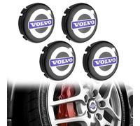 GXDFC 4Pcs 64mm Alloy Car Hub Centre Caps for Volvo V90 Cross Country, Water/Rust/DustProof Wheel Centre Covers with Badge Decoration,normal-B