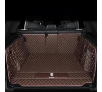 GXDFC Car Boot Liner Mat for Peugeot 508 SW GT 2019-2024 2025 2026, Leather Boot Mat Full Coverage Protector Pad Cargo Storage Tray Protector Liner Carpets,normal-Coffee Style