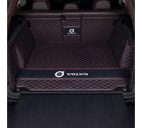 GXDFC Car Boot Liner Mat for Volvo XC60 2018-2023 2024 2025 2026, Leather Boot Mat Full Coverage Protector Pad Cargo Storage Tray Protector Liner Carpets,normal-Black Red Line