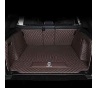 GXDFC Car Boot Liner Mat for Volvo XC90 2016-2020 2021 2022 2023 2024 2025 2026, Leather Boot Mat Full Coverage Protector Pad Cargo Storage Tray Protector Liner Carpets,normal-Coffee Style