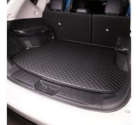 GXDFC Car Leather Boot Liner Mats for Cupra Leon KL 2020 2021 2022 2023 2024 2025 Hatchback, Rear Trunk Cargo Pad Luggage Tray Protector Non-Slip Durable Waterproof Mat,Black
