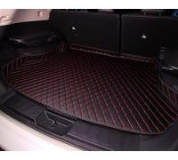 GXDFC Car Leather Boot Liner Mats for Toyota Yaris Cross XP210 2021-2022 2023 2024 2025, Rear Trunk Cargo Pad Luggage Tray Protector Non-Slip Durable Waterproof Mat,Black+red Plus