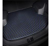 GXDFC Car Leather Boot Liner Mats for Toyota Yaris Cross XP210 2021-2022 2023 2024 2025, Rear Trunk Cargo Pad Luggage Tray Protector Non-Slip Durable Waterproof Mat,Black+blue