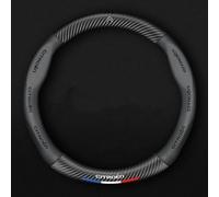 GXDFC Car Steering Wheel Covers for Citroen C5 Aircross 2017-2022, Comfortable Breathable Microfiber Leather Anti Slip Car Steering Wheel Protector,O-Schwarz