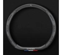 GXDFC Car Steering Wheel Covers for Citroen C5 Aircross 2017-2022, Comfortable Breathable Microfiber Leather Anti Slip Car Steering Wheel Protector,D-Schwarz
