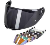 GXDFC Motorcycle Helmet Visor for MT V 28B Thunder 4, UV Anti-Fog Motorcycle Helmet Visor Lens Windproof Motorbike Helmet Face Shield,normal-Dblacktea