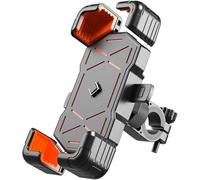 GXDFC Motorcycle Phone Holder for Yamaha WR 250 1997-2024 2025, 360° Rotatable Handlebar Holder Stand Arm Accessories Anti-fall Motorbike Phone Holder,Handlebar Holder-Orange