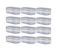 Gxdqxxd 12x Transparent Candy Packaging Box Clear Cookie Jars Sturdy Rectangular Candy Containers for Travel Snacks Parties at Home, Multi, 11.8cmx6cmx5cm