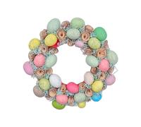 Gxdqxxd 16 Inch Colorful Easter Egg Wreath Decoration, Artificial