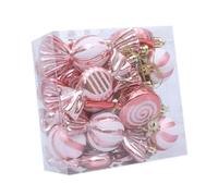 Gxdqxxd 18 Christmas Tree Baubles for Hanging on The Christmas Tree. Ideal Christmas Decoration for Parties, Gardens And Other Indoor, Rose Gold