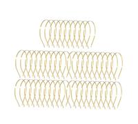 Gxdqxxd 60 Pieces Metal Hair Bands Empty Headbands DIY Frame Crown Wire Base Tiara to Customize Suitable for Home Creative Workshop, gold