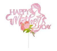Gxdqxxd Cake Topper Glitter Decoration Cupcake Insert Topper Pick Paper Suitable for Dessert Mother's Day Family Reunion, Style A