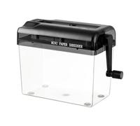 Gxdqxxd Mini Hand Crank Paper Shredder for A4 Documents and Receipts, Black